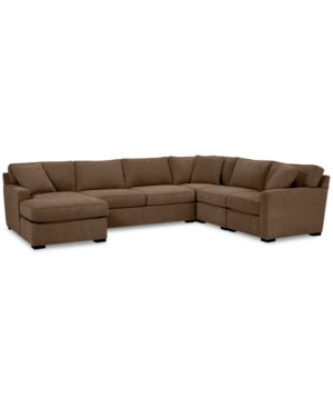 FURNITURE RADLEY 5-PC. FABRIC CHAISE SECTIONAL SOFA WITH CORNER PIECE, CREATED FOR MACY'S