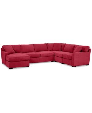 FURNITURE RADLEY 5-PC. FABRIC CHAISE SECTIONAL SOFA WITH CORNER PIECE, CREATED FOR MACY'S