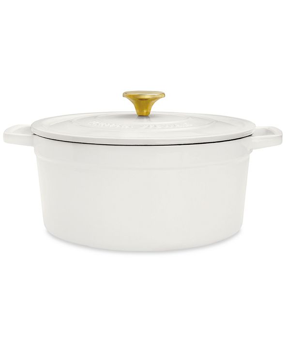 Martha Stewart Collection Enameled Cast Iron Round 6Qt. Dutch Oven