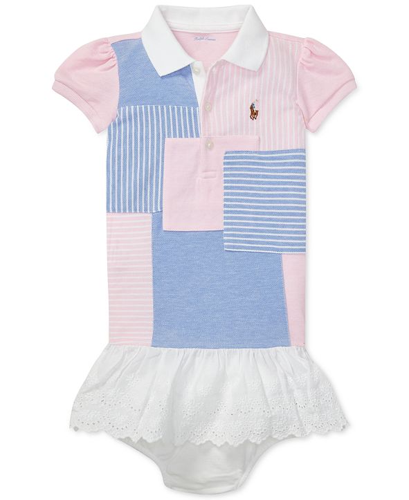 Polo Ralph Lauren Baby Girls Patchwork Cotton Polo Dress & Reviews - Dresses - Kids - Macy's