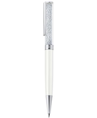 Silver-Tone Crystalline Ballpoint Pen 