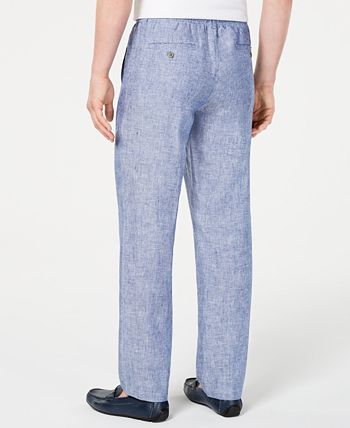 Macy's tasso elba linen pants discount