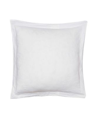 Levtex Home Washed Linen White Euro with Flange - Macy's