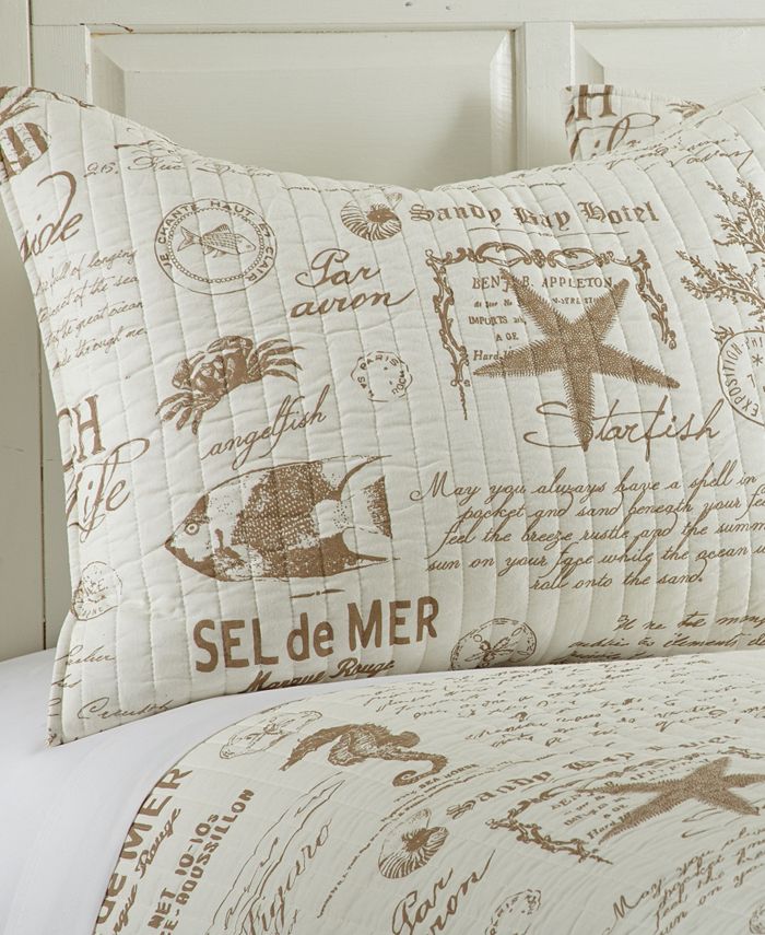 Levtex Home Beach Life Taupe Full/Queen Quilt Set & Reviews Quilts