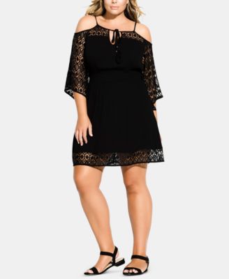 city chic crochet dress