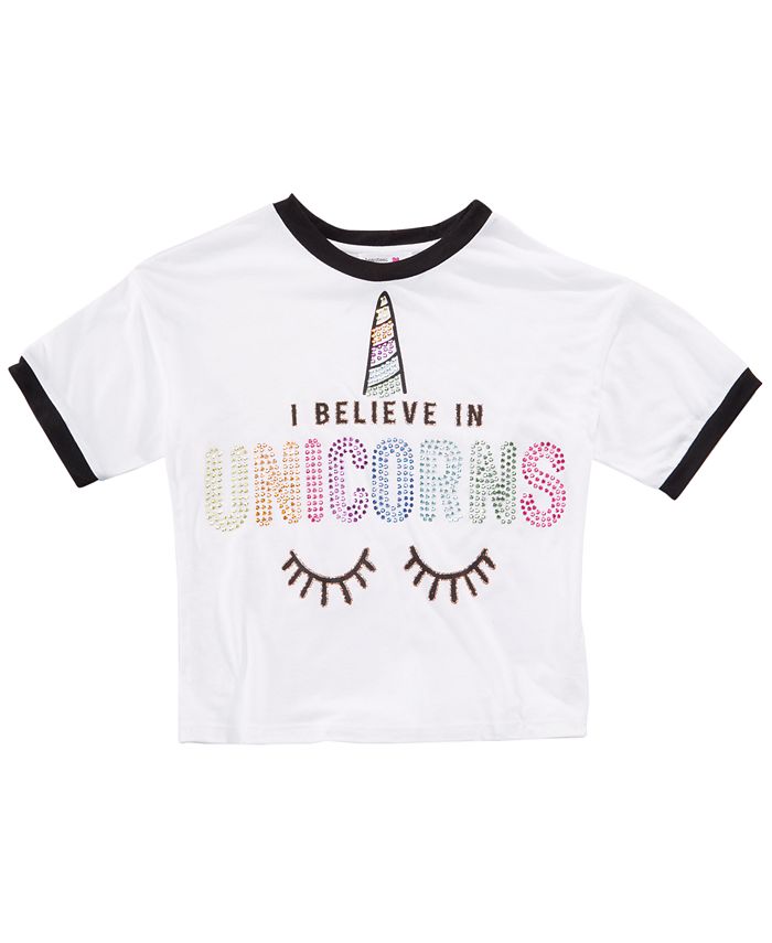 Maglietta Donna Unicorns Are Real - T-Shirt Arcobaleno Unicorno Keep Dreaming - Vestibilità Comoda