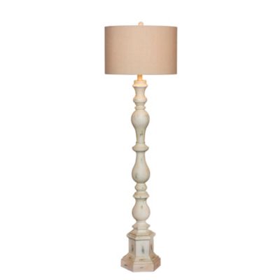 6259 63" Totemic Antique Resin Floor Lamp