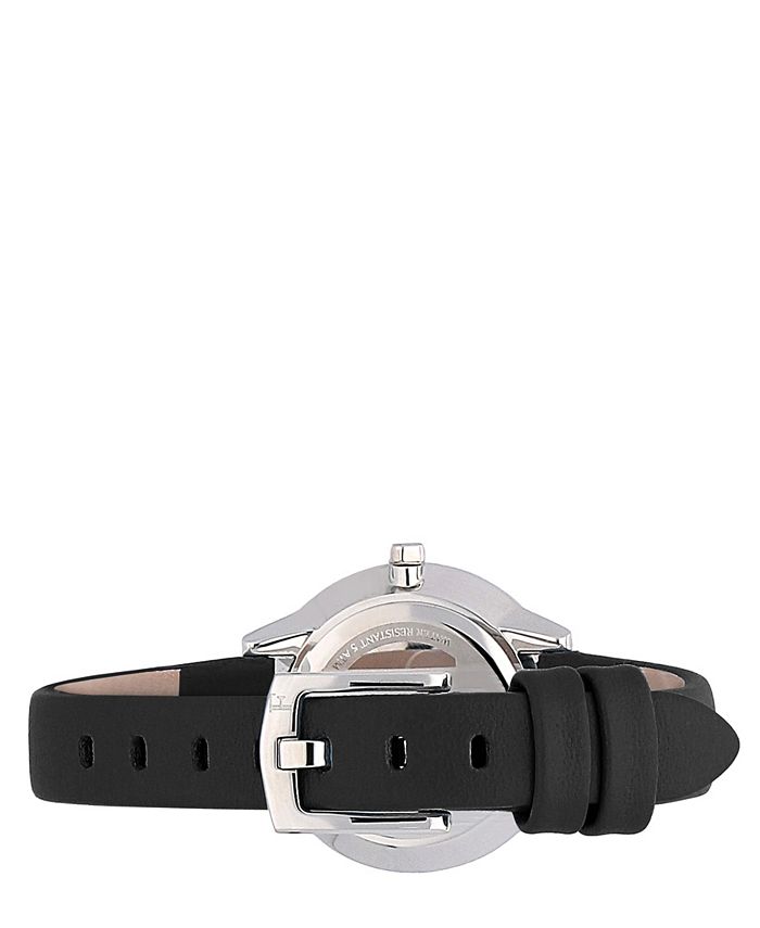 Furla Women's Metropolis Black Dial Calfskin Leather Watch - Macy's