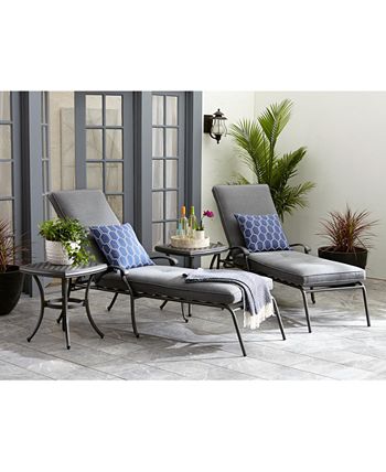 Agio - Vintage II Outdoor Cast Aluminum 7-Pc. Dining Set (72" X 38" Table, 4 Dining Chairs & 2 Swivel Chairs) With Sunbrella&reg; Cushions, Created For Macy's