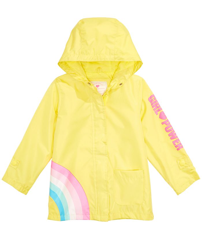 Carter's Toddler & Little Girls Hooded Rainbow Rain Jacket - Macy's