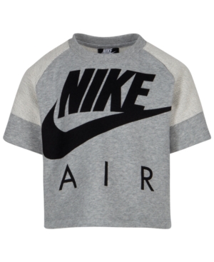 Nike Little Girls Air Logographic Crop Top 101 Clothing