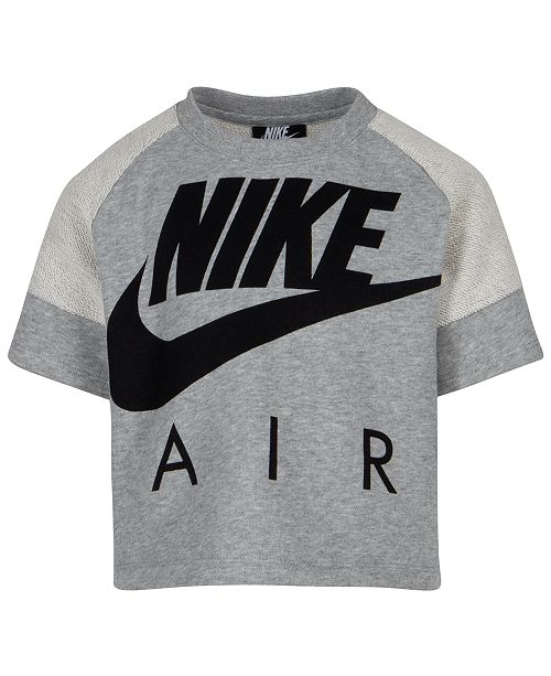 Nike Little Girls Air Logographic Crop Top Reviews Shirts