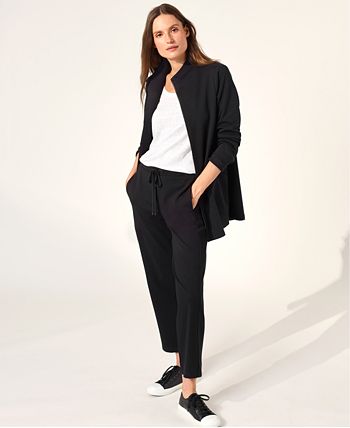 Eileen fisher travel ponte zip jacket new arrivals