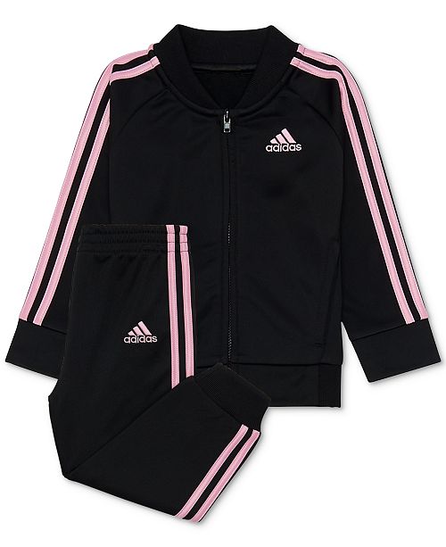 Adidas Toddler Girls 2 Pc Tricot Track Jacket Pants Set