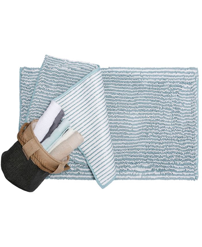Home Dynamix Shabby Chic Fresno 2Piece Popcorn Chenille Bath Mat Set