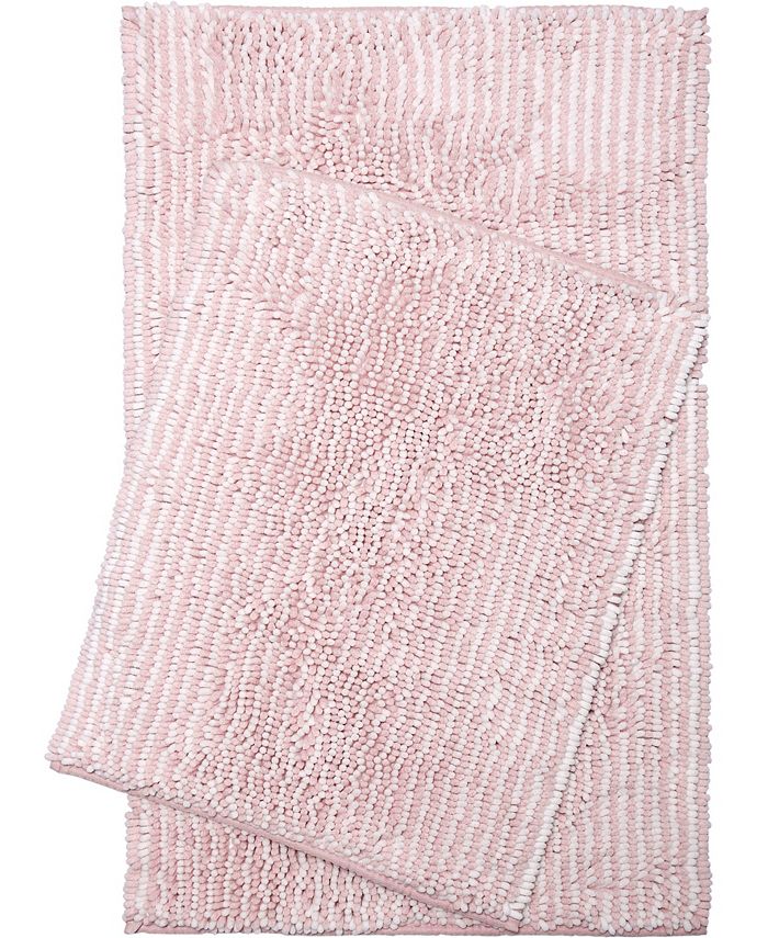 Home Dynamix Shabby Chic Fresno 2Piece Popcorn Chenille Bath Mat Set