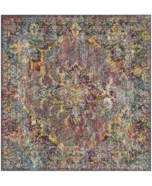Safavieh Crystal Navy and Light Blue 7' x 7' Square Area Rug
