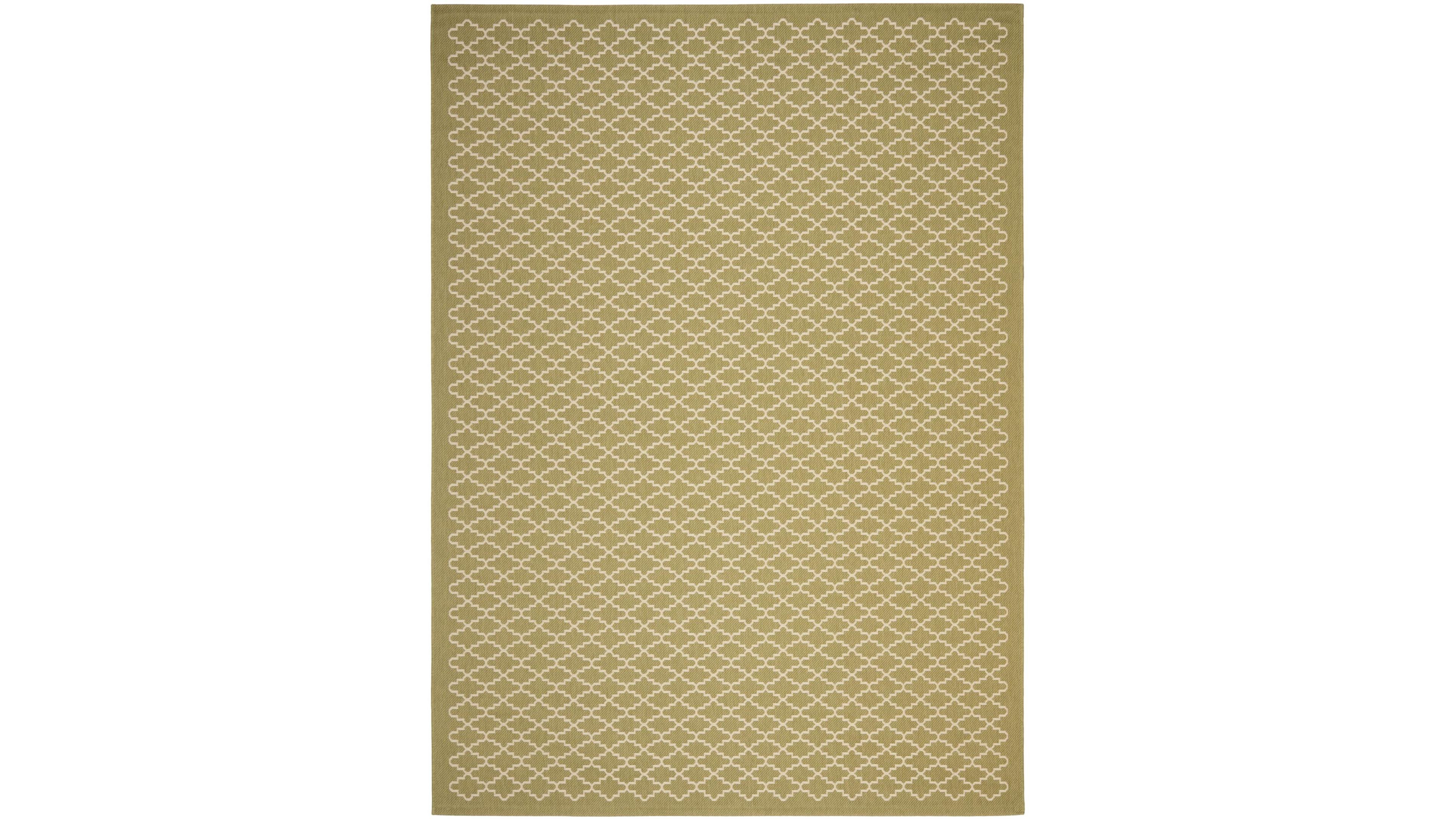 Safavieh Courtyard CY6919 Green and Beige 8' x 11' Sisal Weave Outdoor Area Rug
