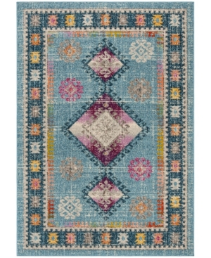 Safavieh Madison Light Blue and Fuchsia 5'3