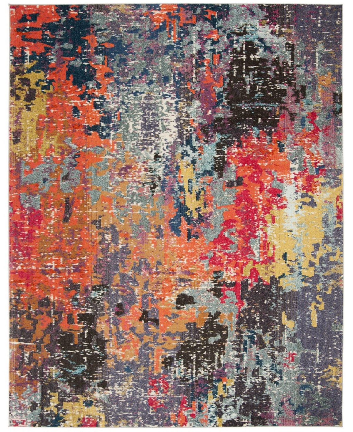 Safavieh Monaco Blue and Orange 8' x 10' Area Rug - Blue