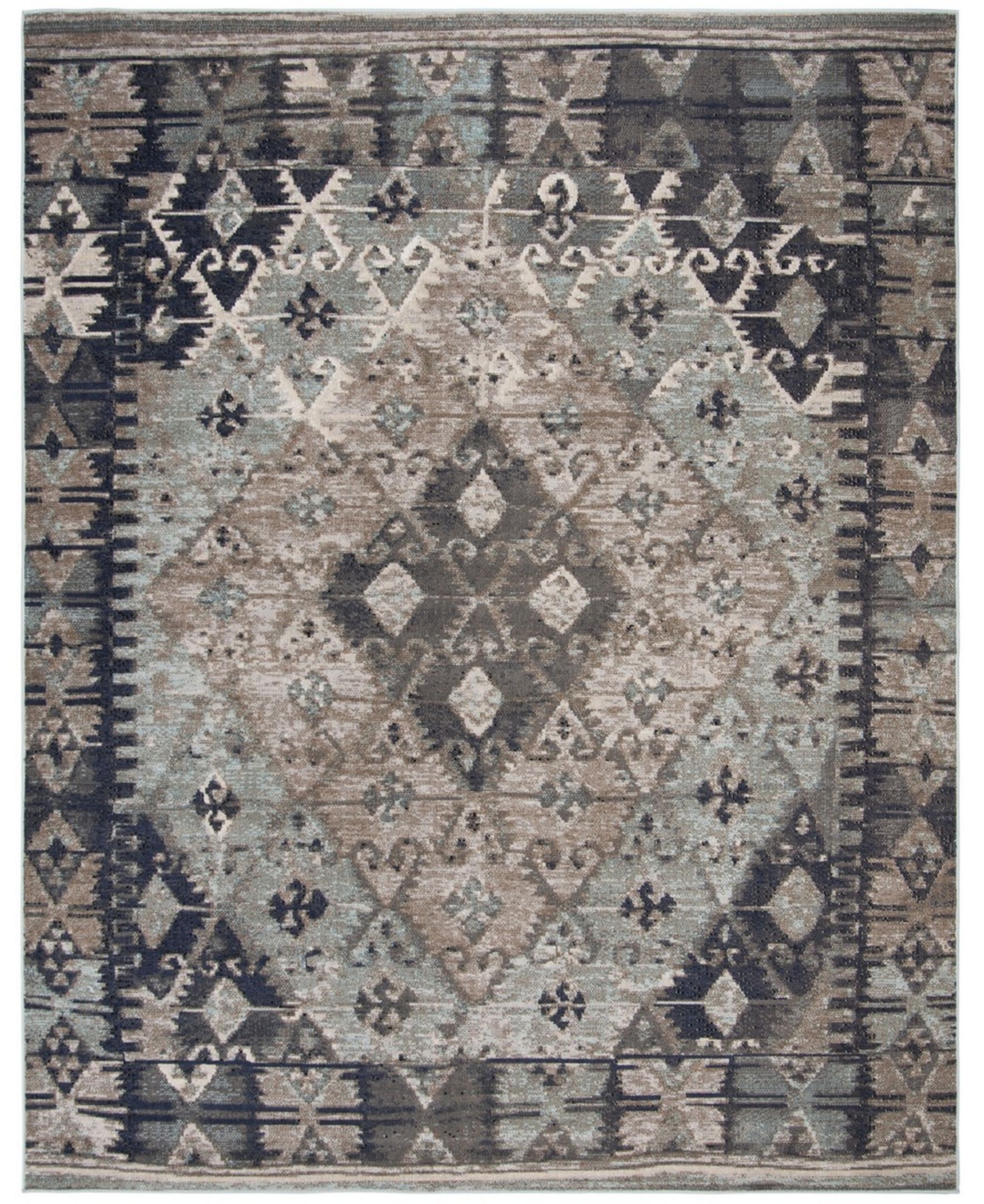 Safavieh Montage 8' x 10' Outdoor Area Rug - Blue/grey