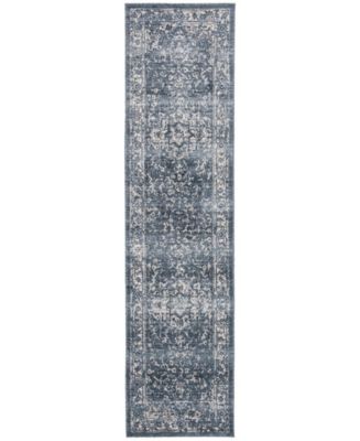 Safavieh Charleston CHL411 Navy and Creme 2' x 8' Runner Area Rug - Macy's