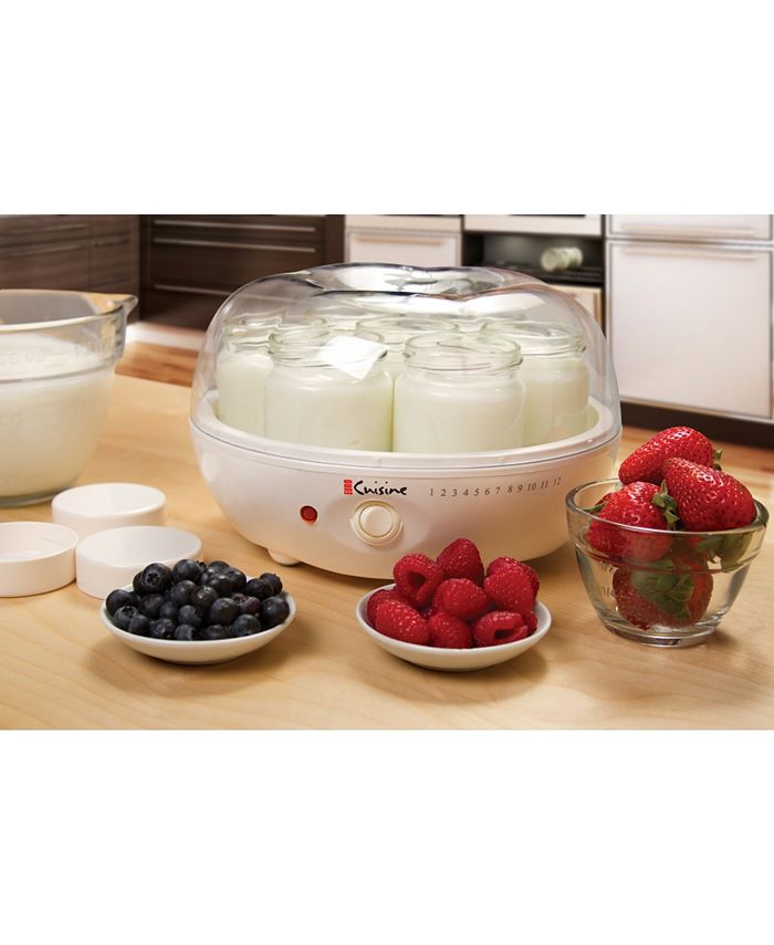 EuroCuisine Euro Cuisine YM80 Yogurt Maker With 7 Glass Jars Macy's