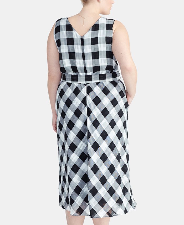 Cool Plus Size Checkered Dress Gallery