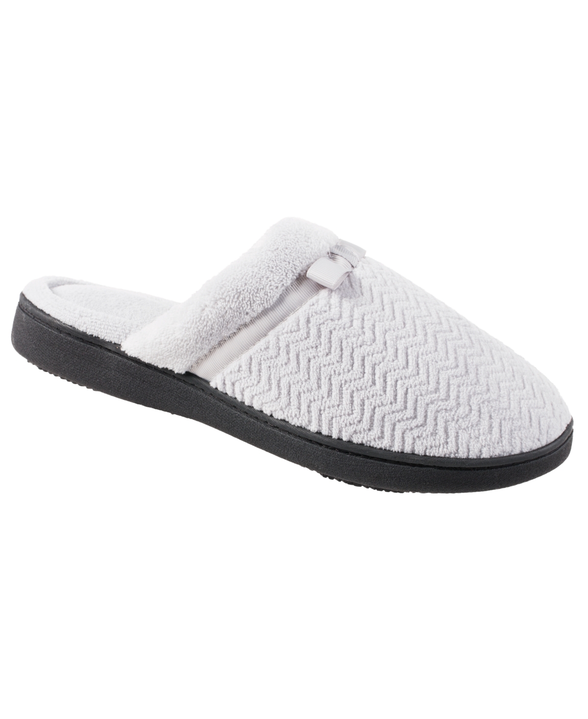 Isotoner Signature Isotoner Women's Chevron Microterry Clog Slippers, Online Only