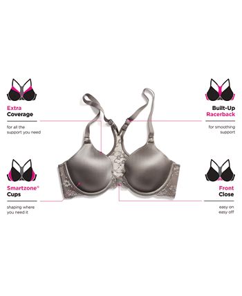 MaidenForm T-Back Extra Coverage Front Close Bra