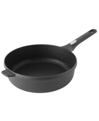 GEM 11" Nonstick Saute Pan 4.6Qt., Detachable Handle, Black, Glass Lid