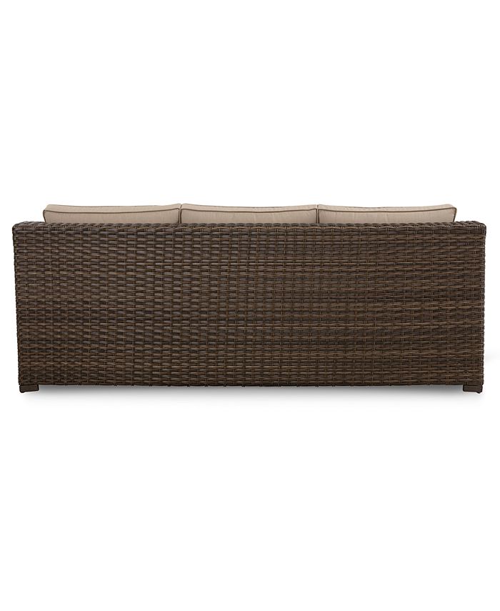 Furniture Camden Wicker Outdoor Sofa, Created for Macy's Macy's