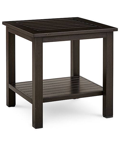 Camden Outdoor Aluminum 3 Pc Seating Set 2 Chairs 1 End Table Created For Macy S