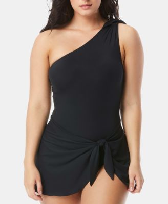 one shoulder swimdress