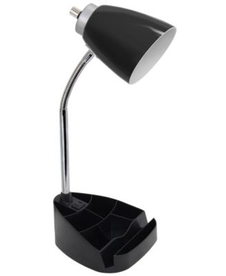 organizer desk lamp with charging outlet