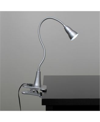 Simple Designs 1W LED Gooseneck Clip Light Desk Lamp