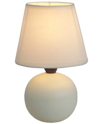 Simple Designs Mini Ceramic Globe Table Lamp