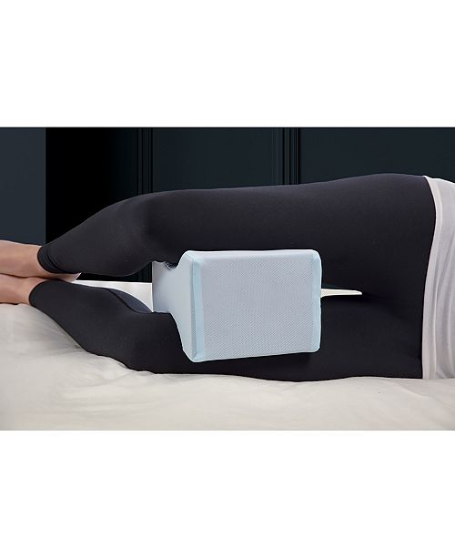 Sharper Image Calming Comfort Charcoal Infused Cooling Knee Pillow