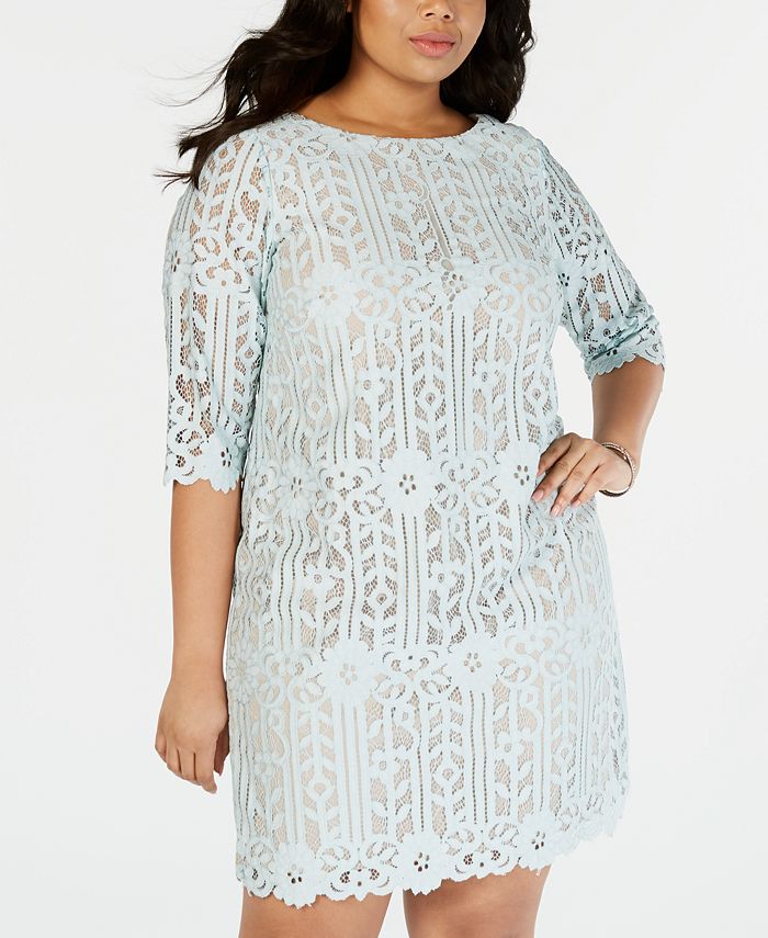 Jessica Howard Plus Size Lace Sheath Dress Macy's
