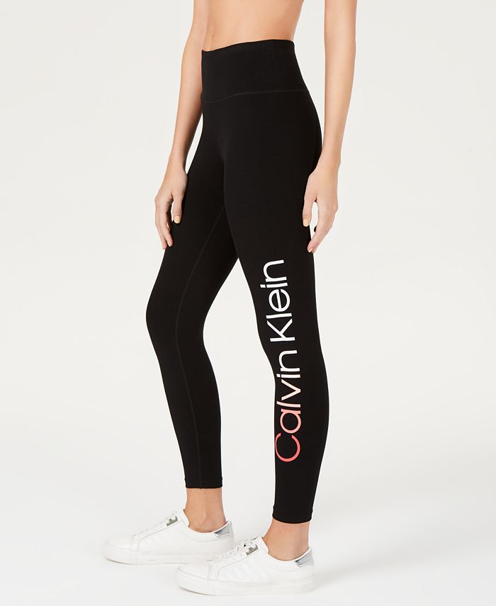 Calvin Klein Logo High-Waist Ankle Leggings & Reviews - Pants & Capris ...