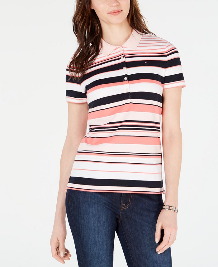 Tommy Hilfiger Striped Polo Shirt - Macy's
