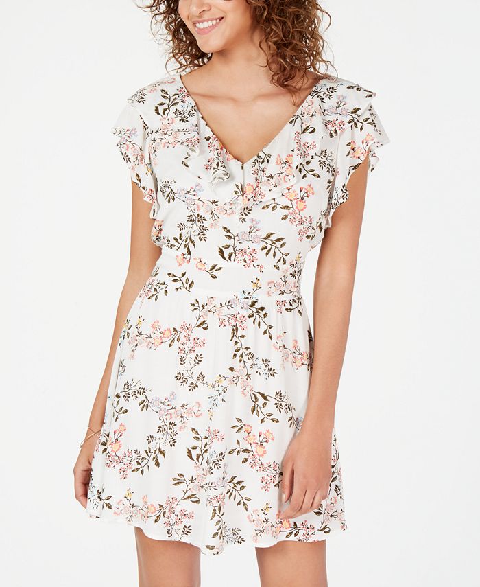 American Rag Juniors' Summer Nights Printed Handkerchief-Hem Dress XXL