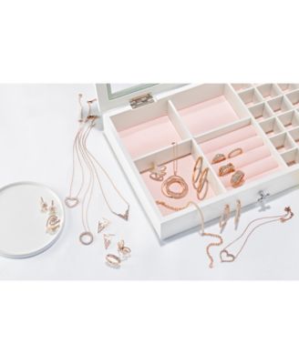 Baguette Frenzy™ Vanilla&reg; Diamond Circle 20" Pendant Necklace (5/8 ct. t.w.) in 14k Rose Gold