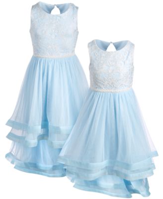 Speechless Sisters Embroidered High-Low Hem Dresses