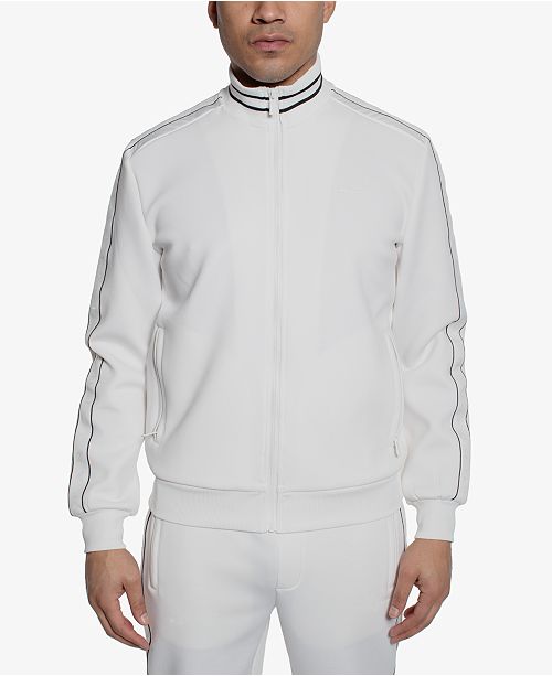 Sean John Logo Taping Neoprene Men S Big And Tall Track Jacket Reviews Men Macy S