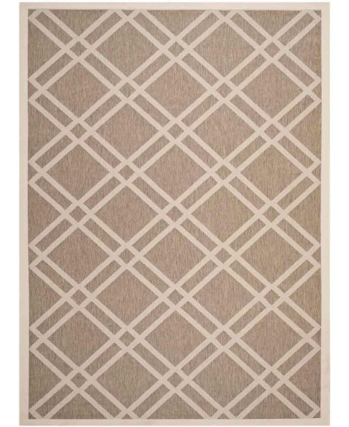 Safavieh Courtyard Brown and Bone 9' x 12' Sisal Weave Outdoor Area Rug - Brown