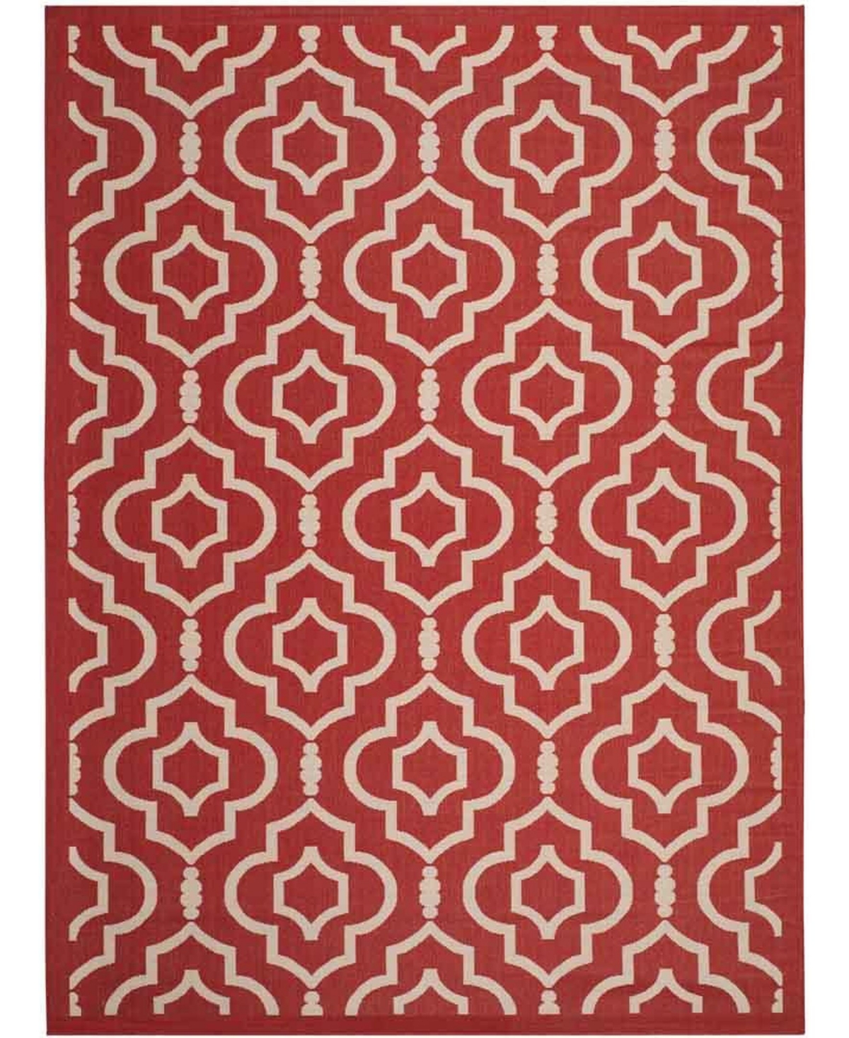 Safavieh Courtyard Red and Bone 9' x 12' Sisal Weave Outdoor Area Rug - Red