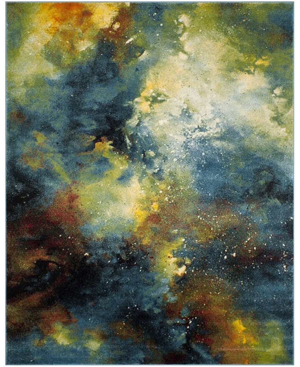 Safavieh Galaxy Blue and Multi 9' x 12' Area Rug - Blue