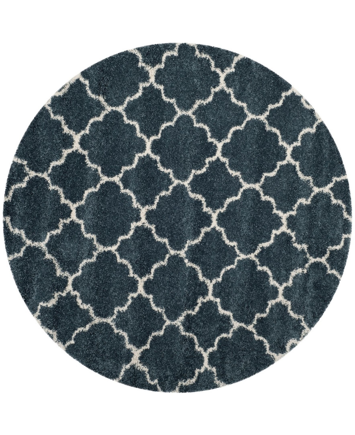 Safavieh Hudson 7' x 7' Round Area Rug - Slate Blue/Ivory