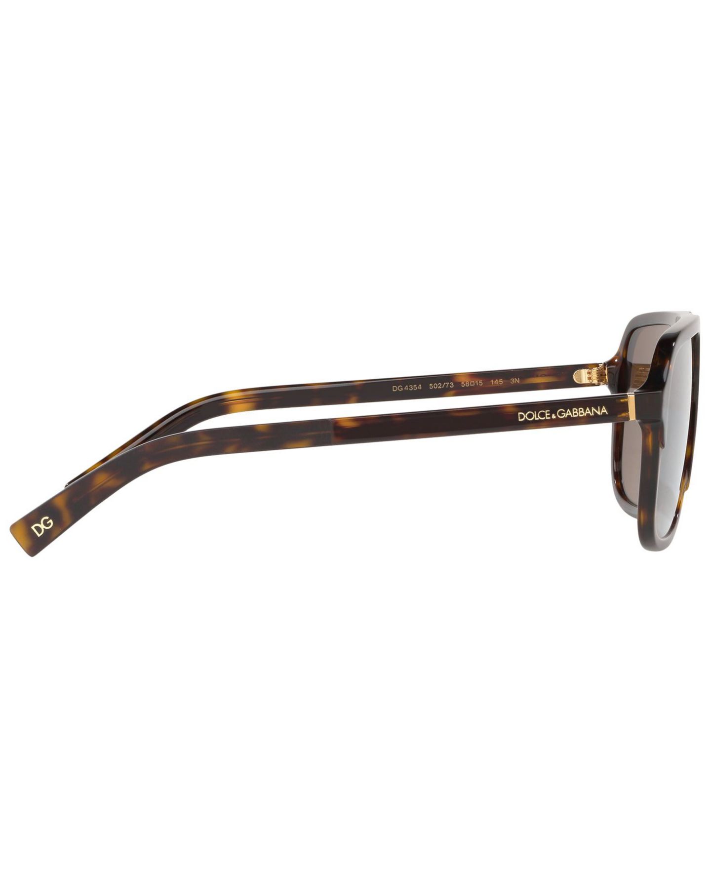 Женские солнцезащитные очки Dolce&Gabbana Sunglasses, DG4354 58, цвет: Гавана / Коричневый — фото 4